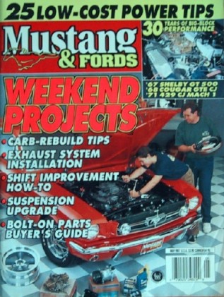 MUSTANG & FORDS 1997 MAY - '70 COBRA, PAXTON RANCHERO
